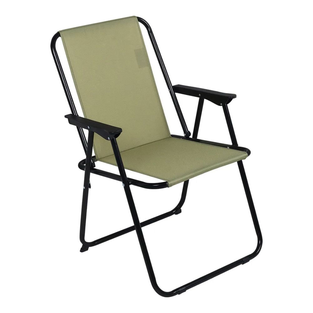 Cadeira De Praia Alta Dobravel De Ferro Spring Bel Verde