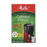 Filtro de Papel para Cafeteira Elétrica Melitta nº 2 Caixa 30 Unidades