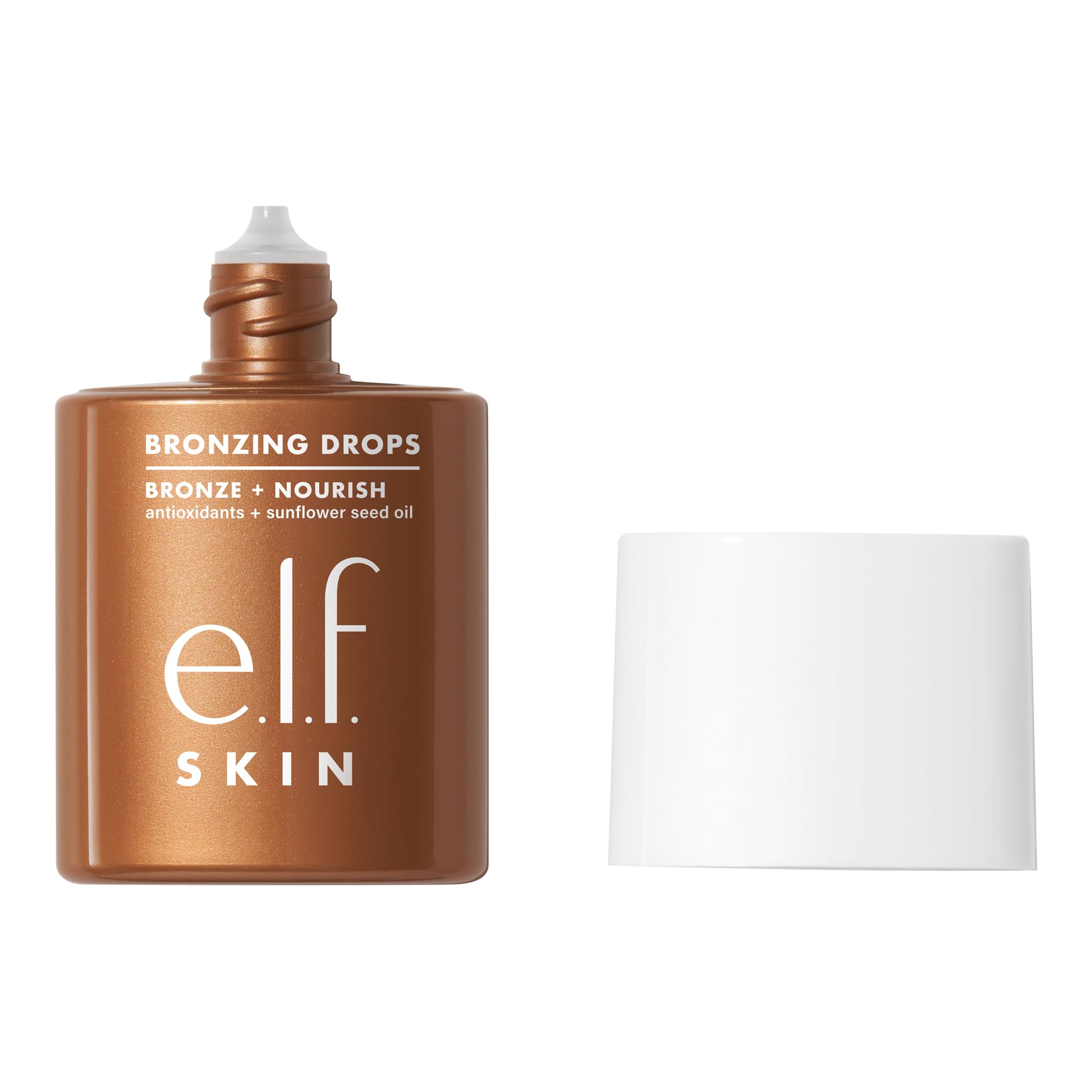 Bronzing Drops E.l.f. Skin Bronzer Líquido Vegano Em Ouro Rosa