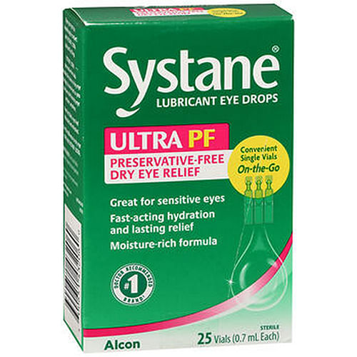 Systane Ultra Lubricant Eye Drops 25 Frascos Para Injetáveis Da Systane (pacote Com 4)