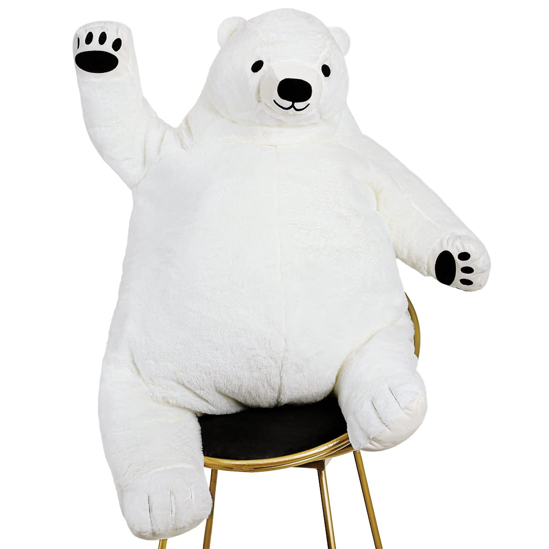 Boneca De Pelúcia De Pelúcia Snowolf Djungelskog Bear 60 Cm