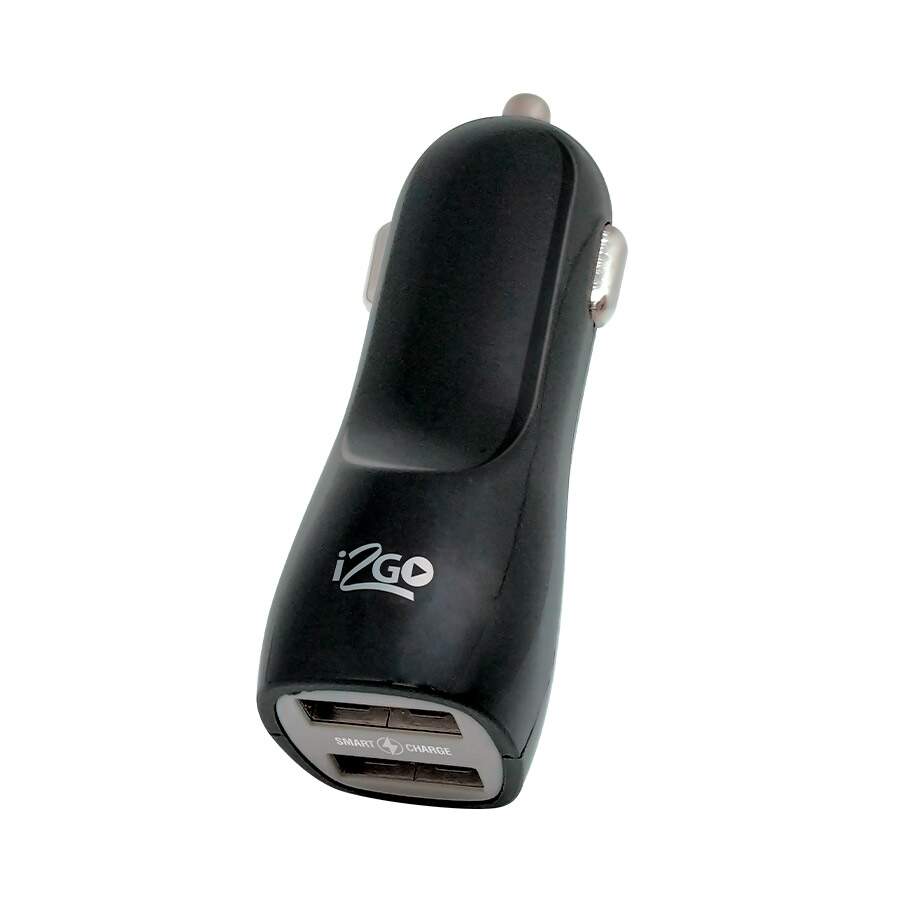 Carregador Veicular I2GO com 2 USB Preto