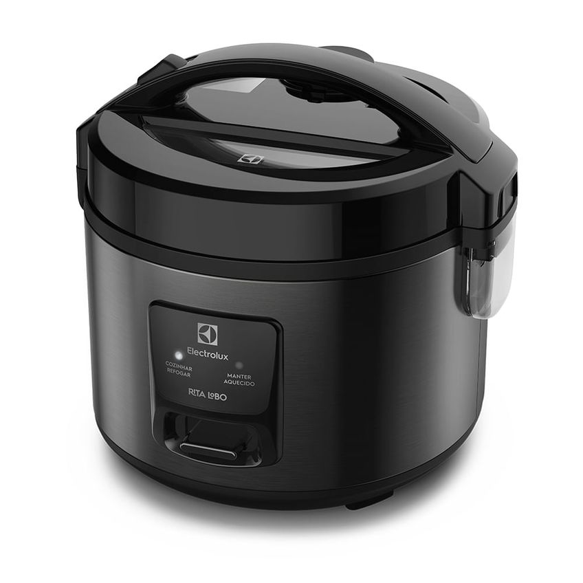 Panela De Arroz Elétrica Electrolux 2l Cor Preto Inox Efficient 2 Em 1 Com Visor Glass Por Rita Lobo (erc10) 127v - imagem 3