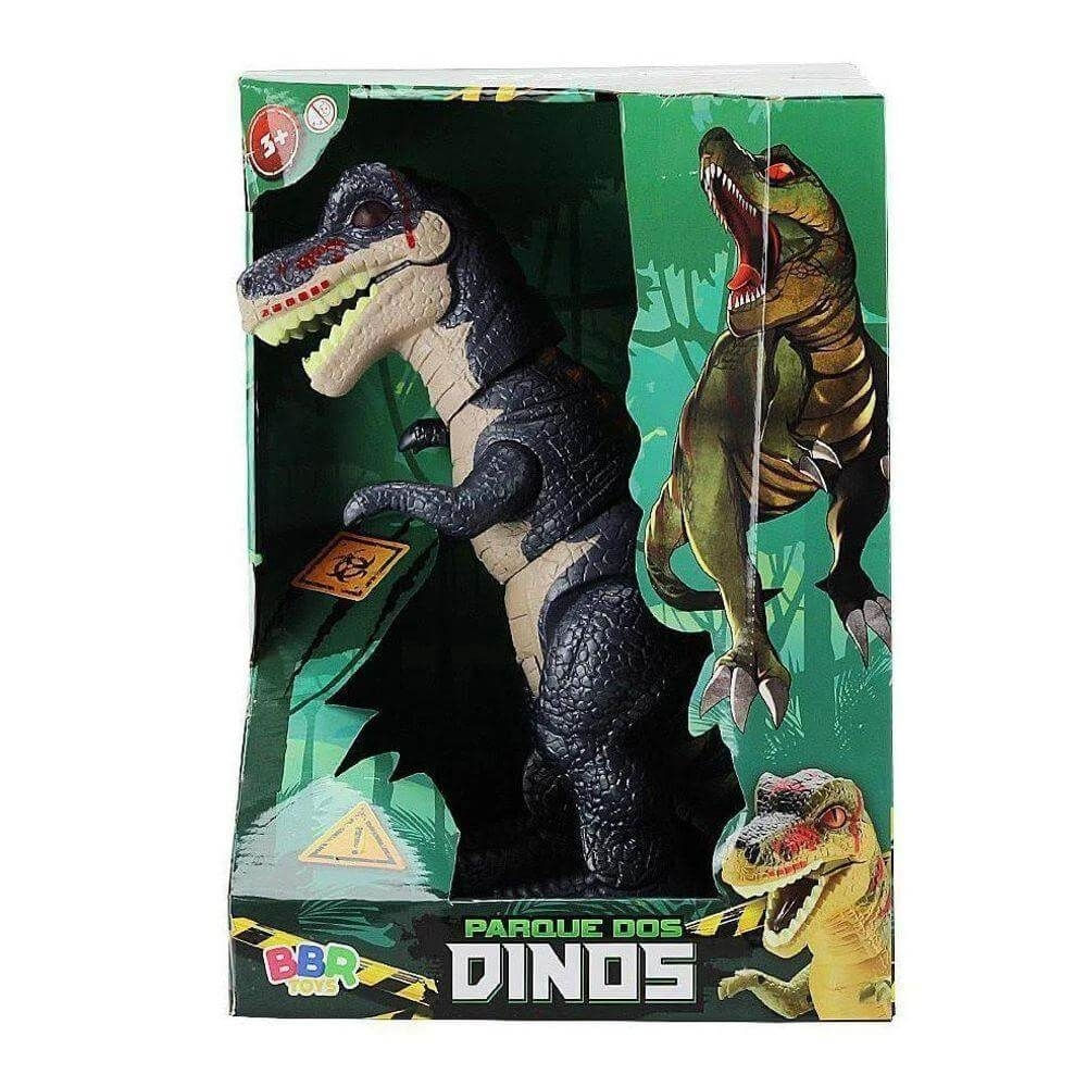 Dinossauro T-rex Com Som E Movimento 30cm Bbr
