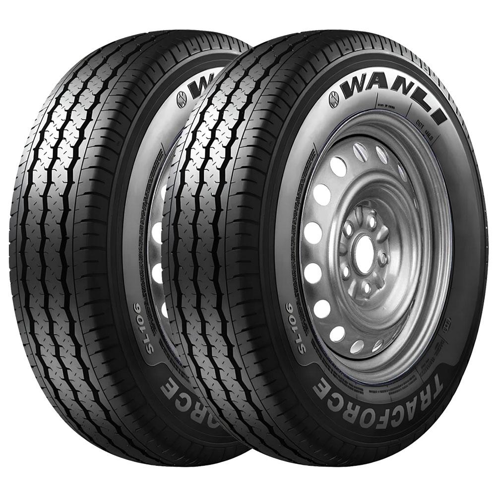 Pneu Wanli Sl106 195/ R14 106/104r - 2 Unidades