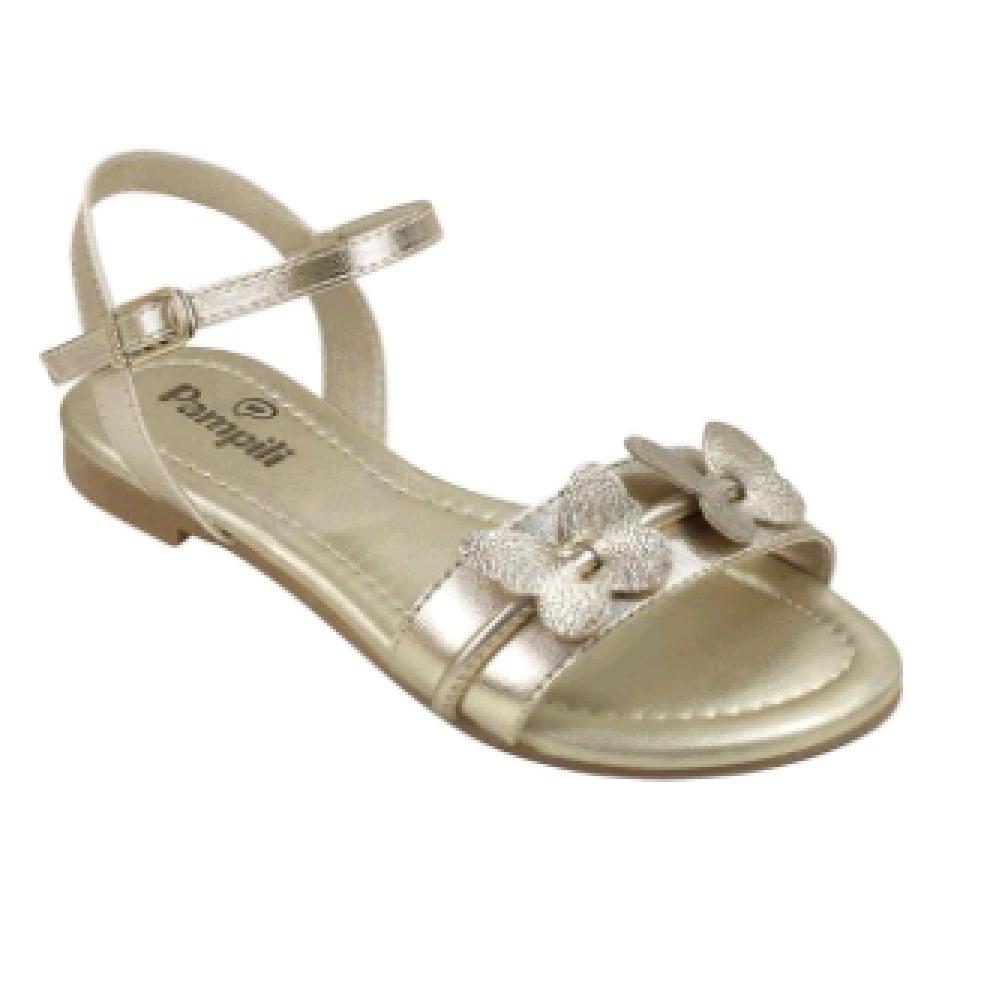 Sandalia Pampili Iris Borboleta Ref 725.042 Dourado 033