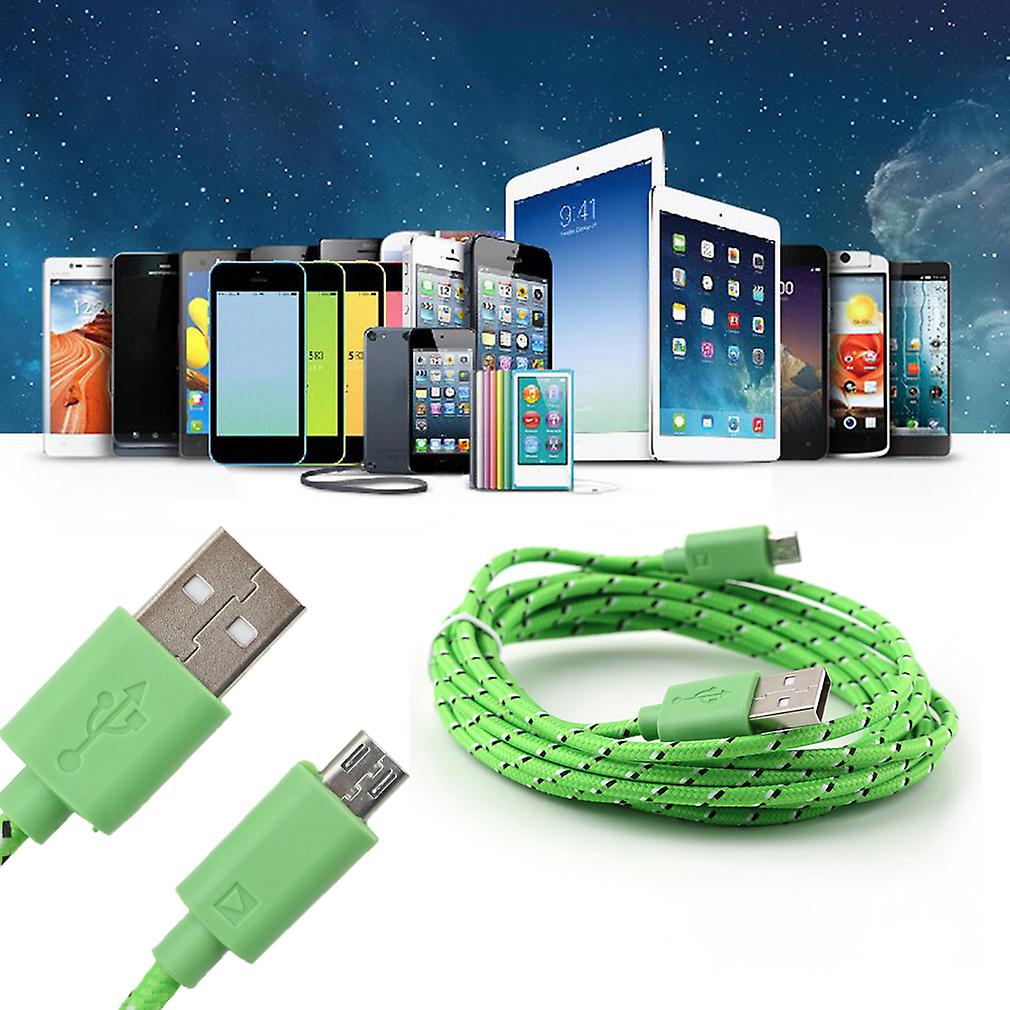 3m/10ft Corda De Cânhamo Micro Usb Charger Cabo Cabo Cabo Para Célula