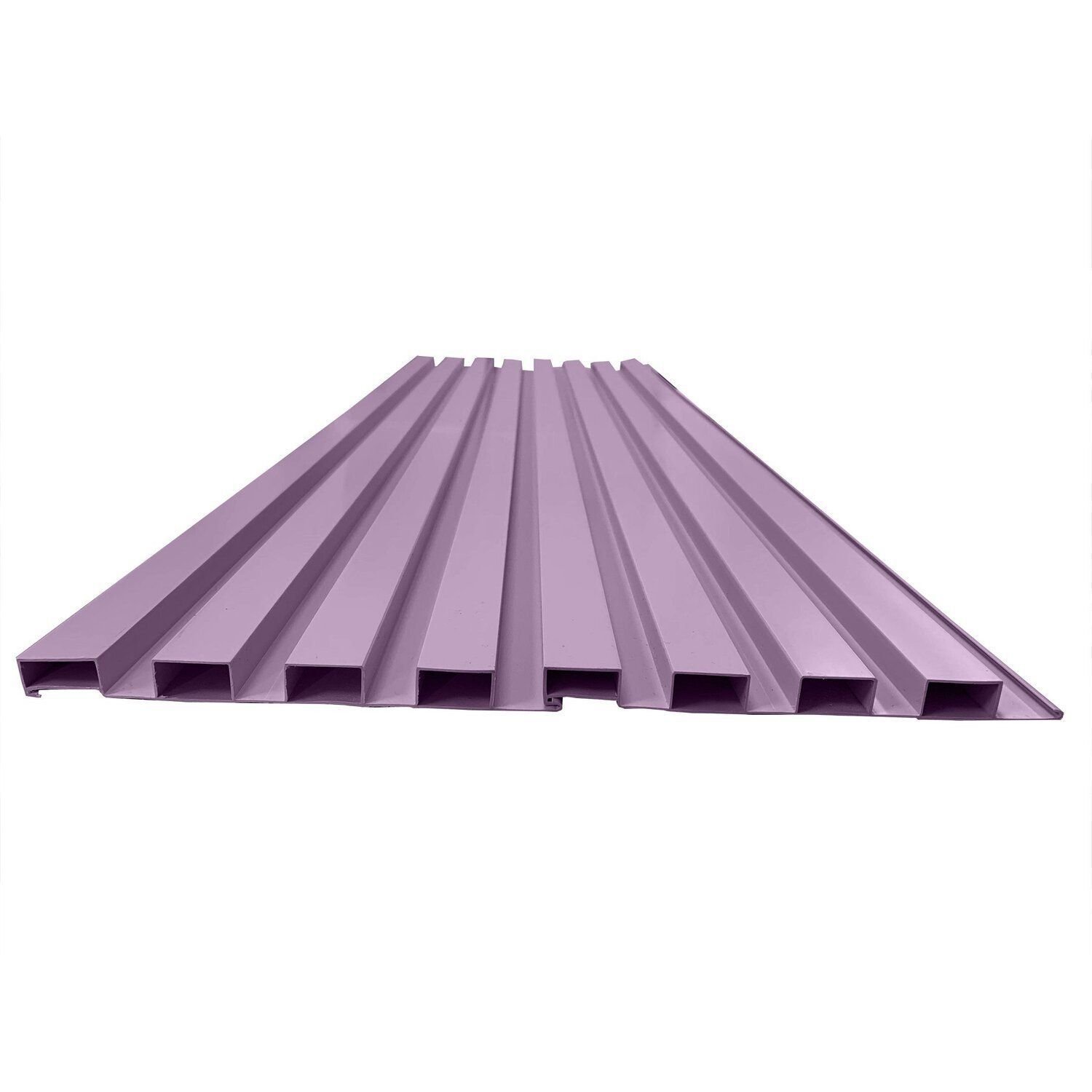 Painel Ripado De Pvc Em Placa 7 Unidades - Roxo