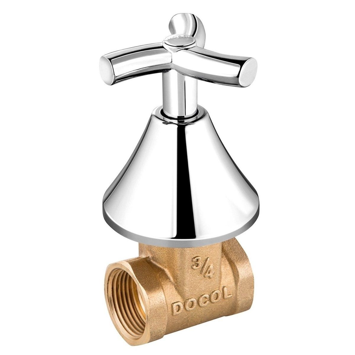 Registro De Gaveta Base 3/4" Com Acabamento Primor Docol Cromado