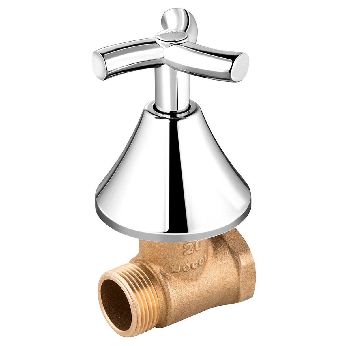 Registro De Pressão Base 3/4" Com Acabamento Primor Docol Cromado