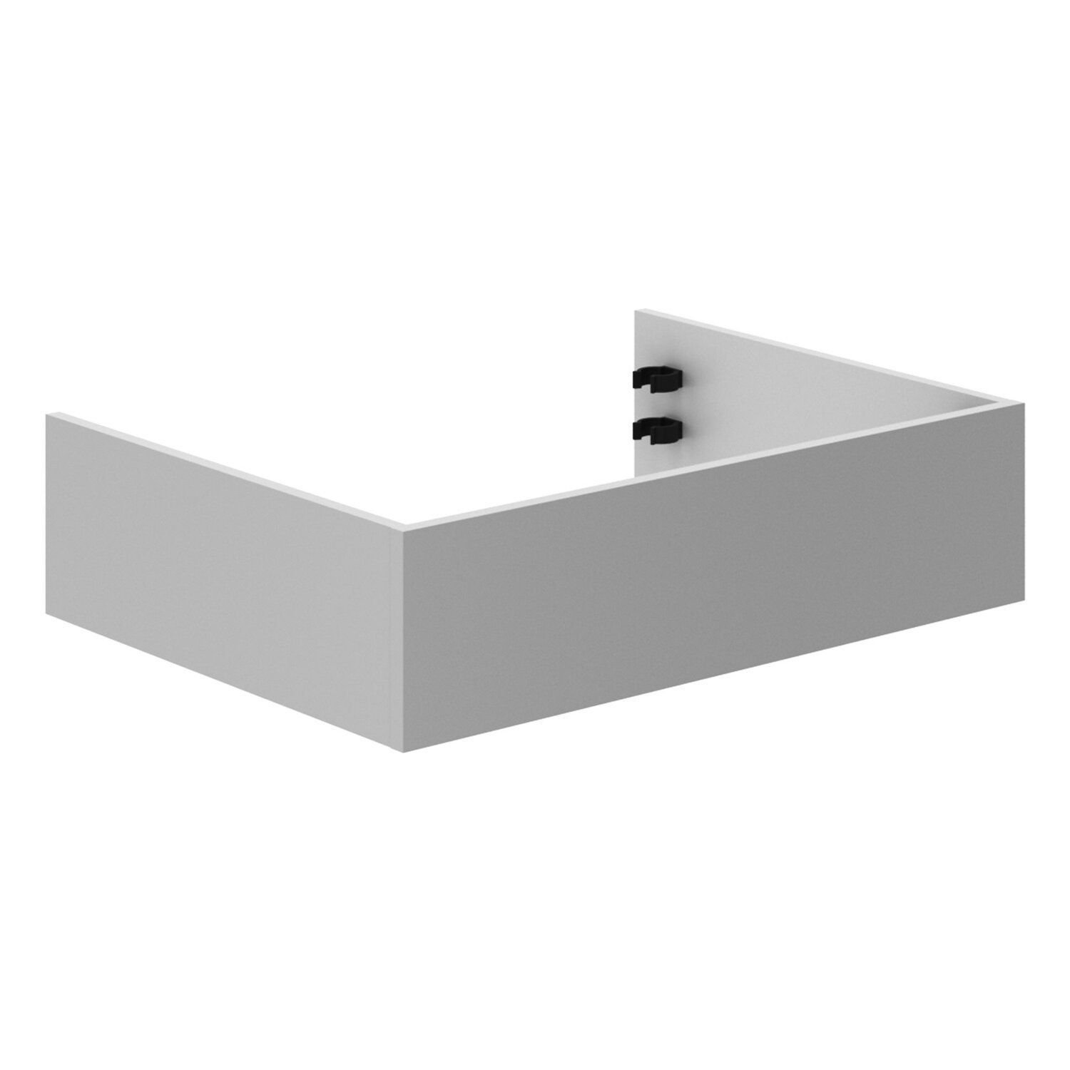 Conjunto Rodapé 17cm X 70cm Mdf Grazi Branco