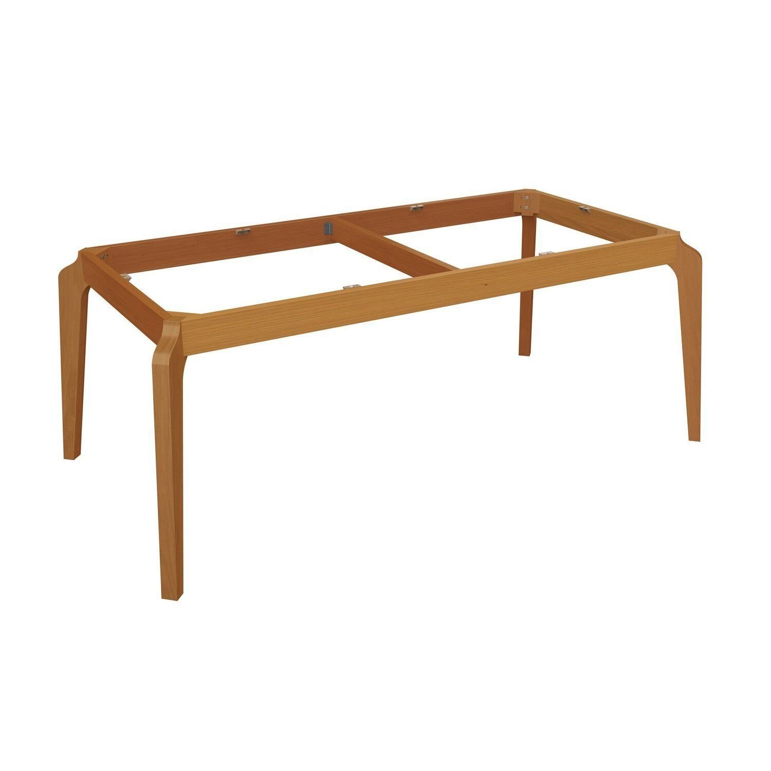 Base De Madeira Maciça Para Mesa De Jantar Petra Natural