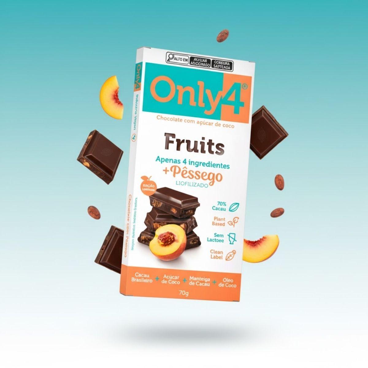 Mix 4 Chocolates Natural Vegano Sem Lactose Silvestres Only4