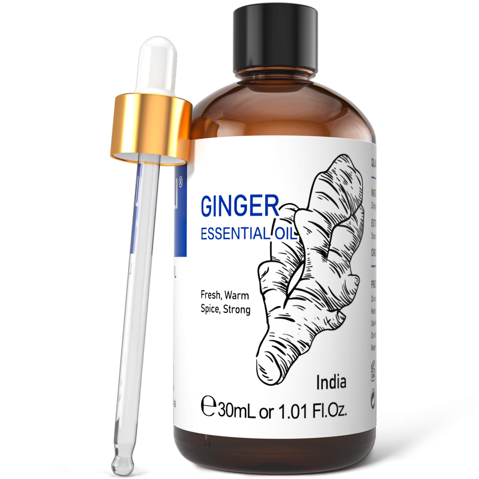 Óleo Essencial Hiqili Ginger 30ml Puro Natural Para Cabelos
