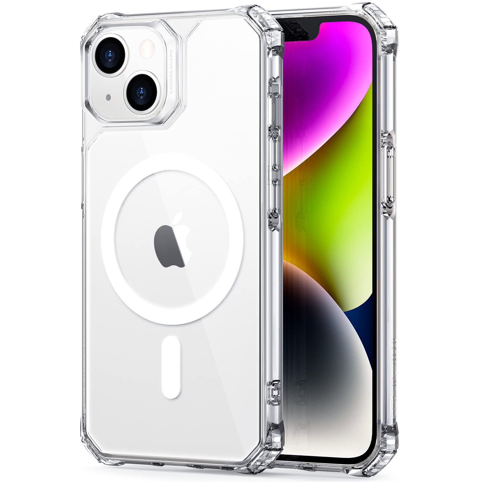 Capa De Telefone Esr Air Armor Halolock Para Iphone 14/13 Transparente