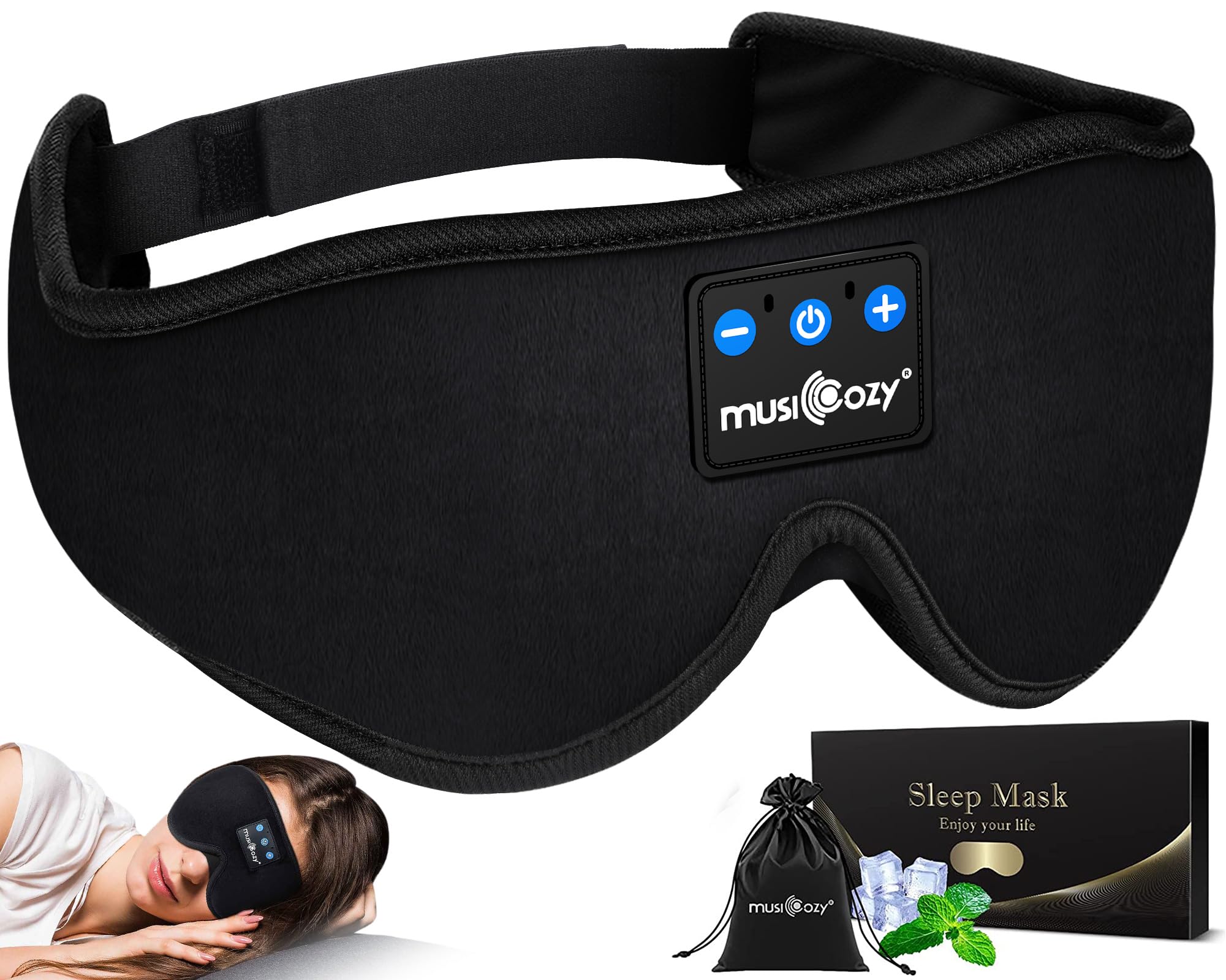 Fones De Ouvido Sleep Musicozy Sleep Headband Bluetooth 5.2