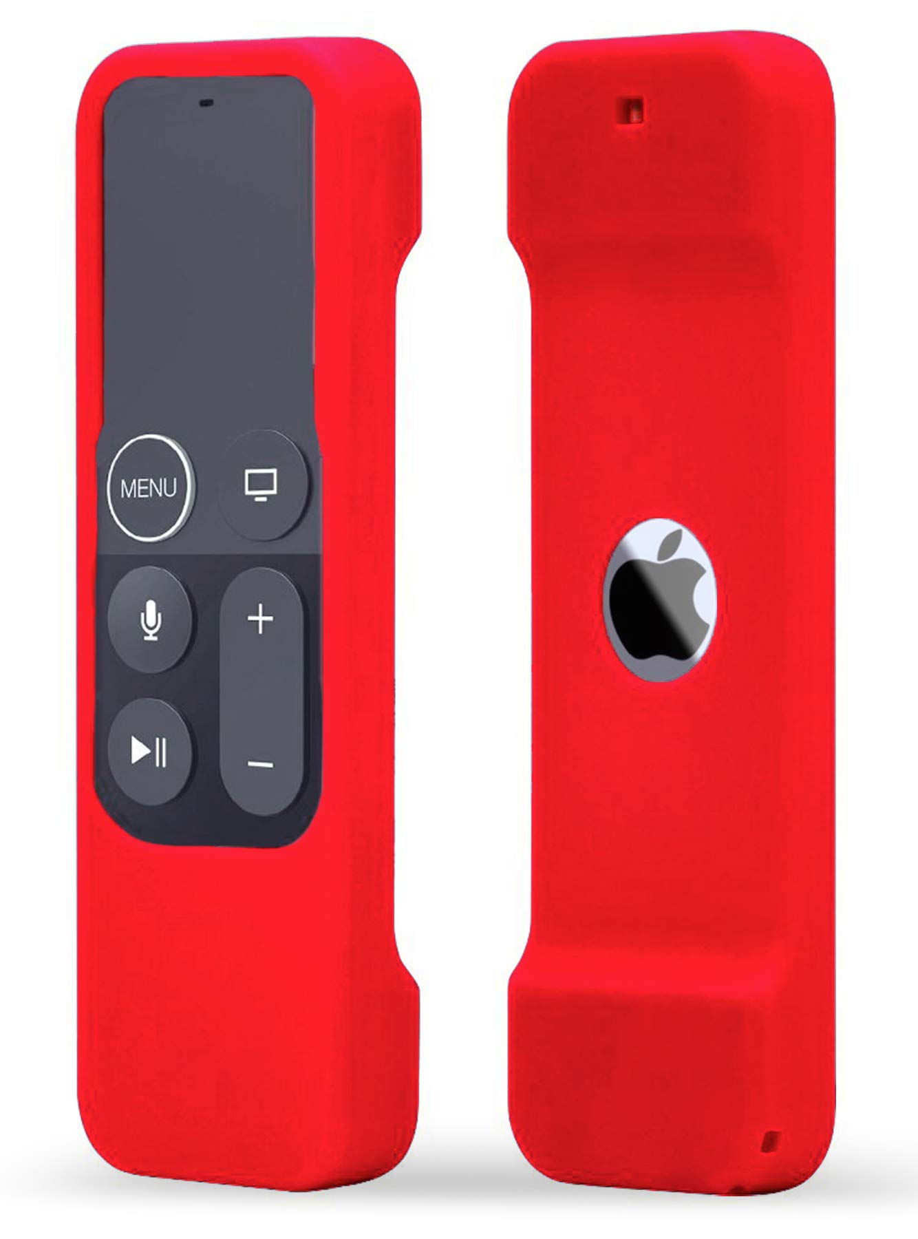 Capa De Silicone Para Apple Tv 4k/hd Siri Remote Tokerse - Vermelha