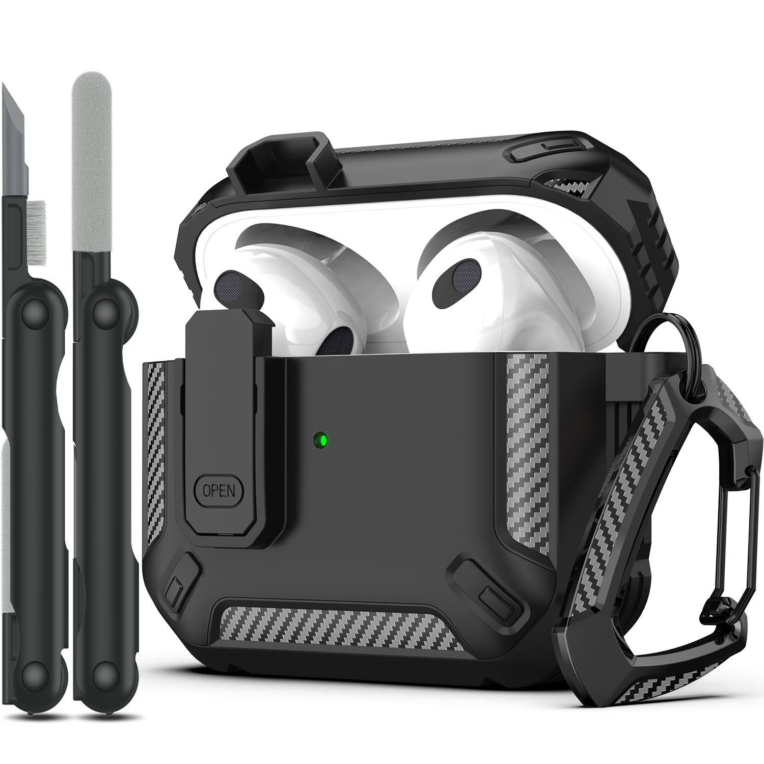 Capa Para Airpods Rfunguango De 3ª Geração Com Kit De Limpeza