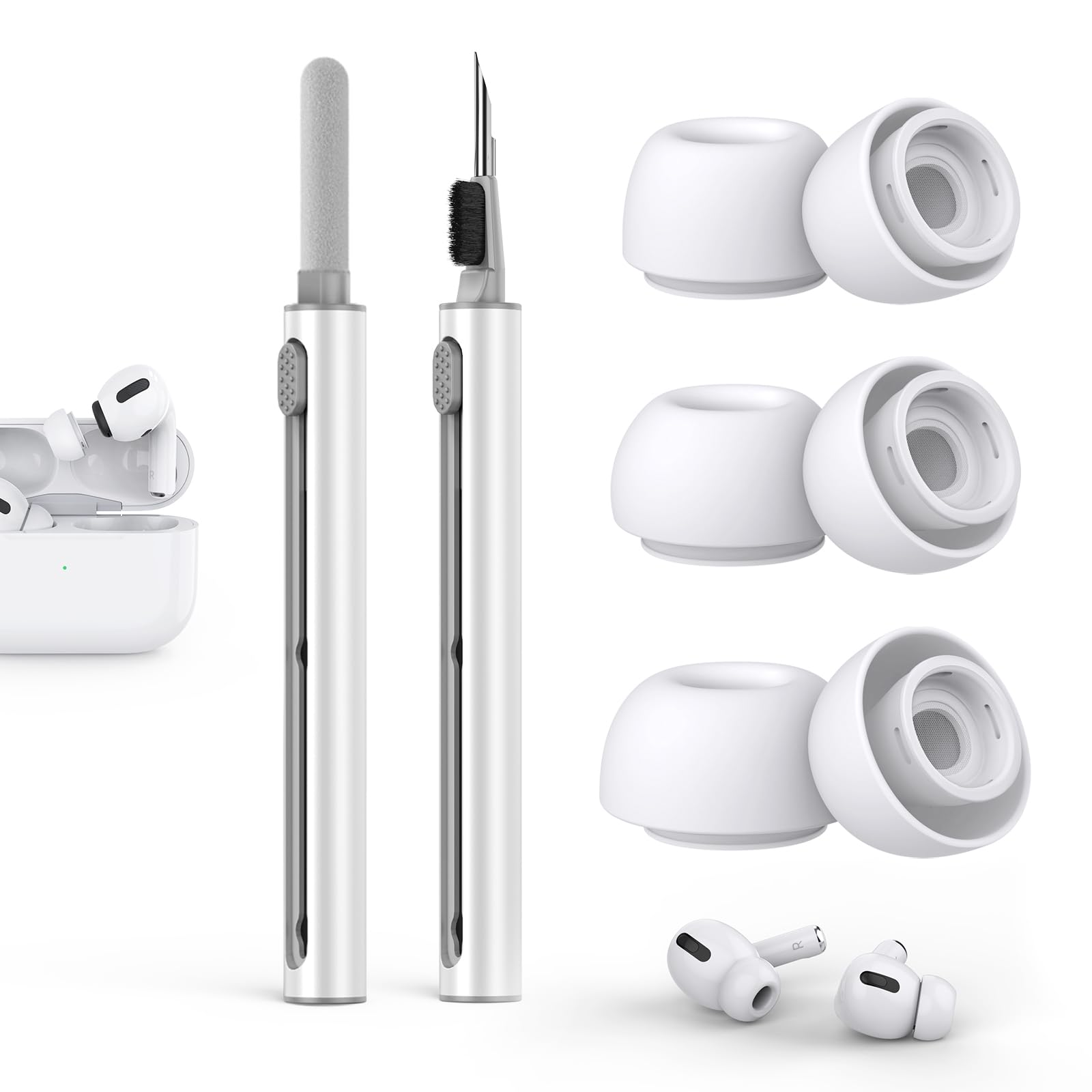 Pontas De Ouvido De Reposição Pohgelan Compatíveis Com Airpods Pro