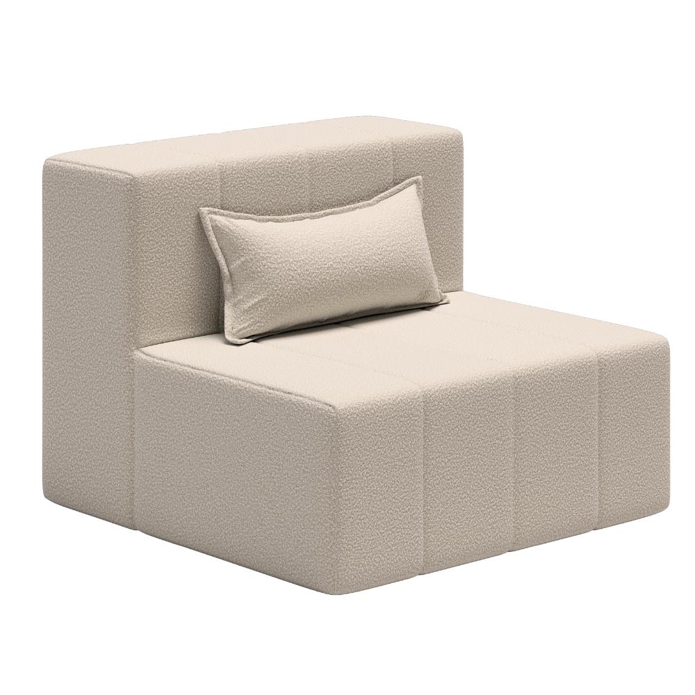 Sofá Puff In Box Modular Com Encosto - Smart Pack