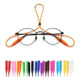 01 Cordinha Óculos Cordão Moda Corrente Silico Azul-celeste