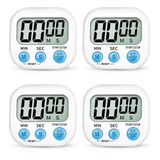 Kit4 Temporizador Relogio Timer Despertador Rosa Temporizad