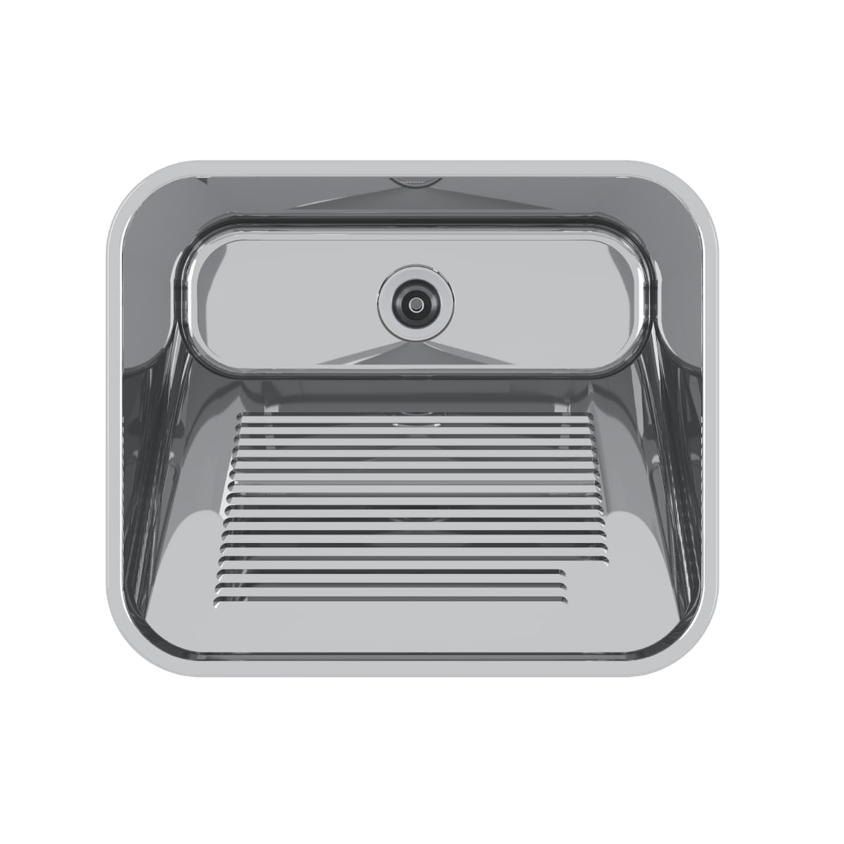 Tanque Mekal 60 Litros Em Aço Inox Alto Brilho 60x50x28,5 Cm Ct60 Mekal