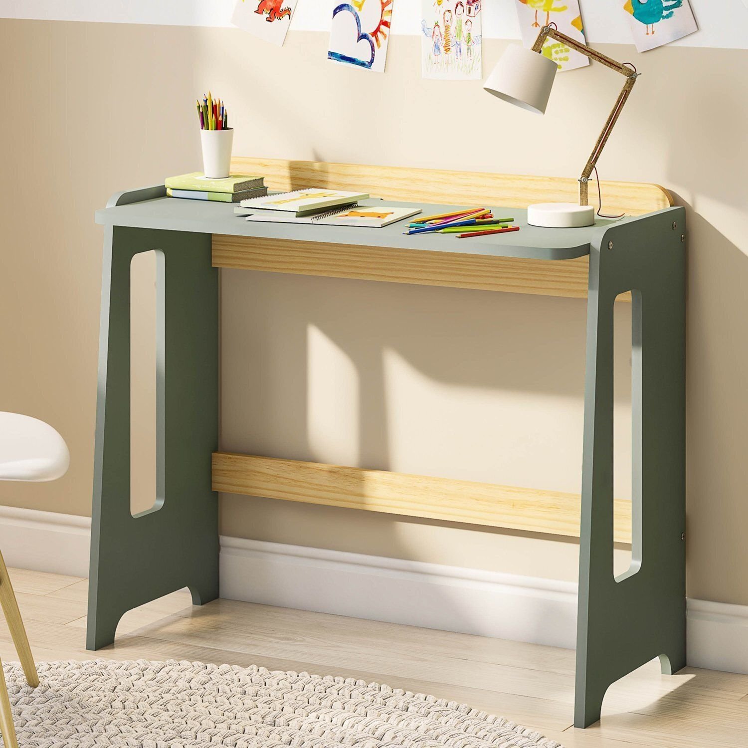 Escrivaninha Petit Casatema Madeiraoriginals Verde/mel