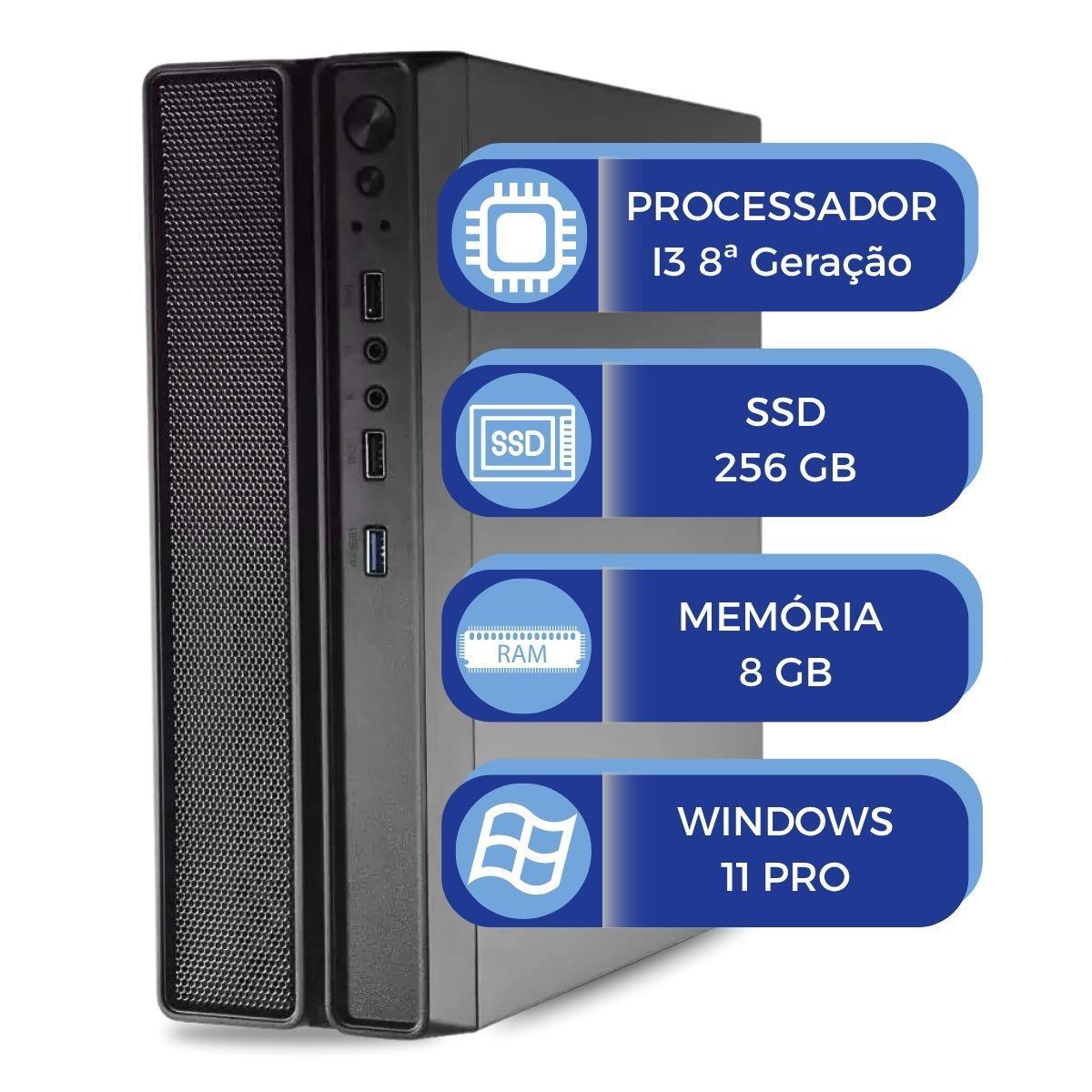 Computador Slimdesk Multipc I3 8g 8gb Ssd 256gb Win11 Pro - Carrefour