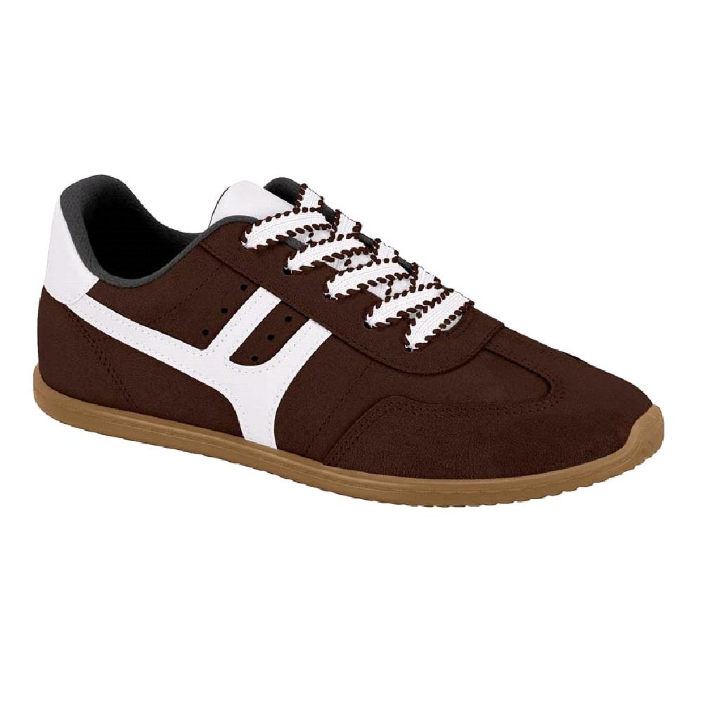 Tenis Moleca Listras Ref 5827.101.11184 Chocolate/branco 036