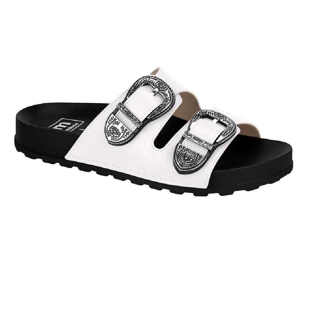 Sandalia Moleca Papete Fivela Metal Ref 5436.402.7800 Branco 034