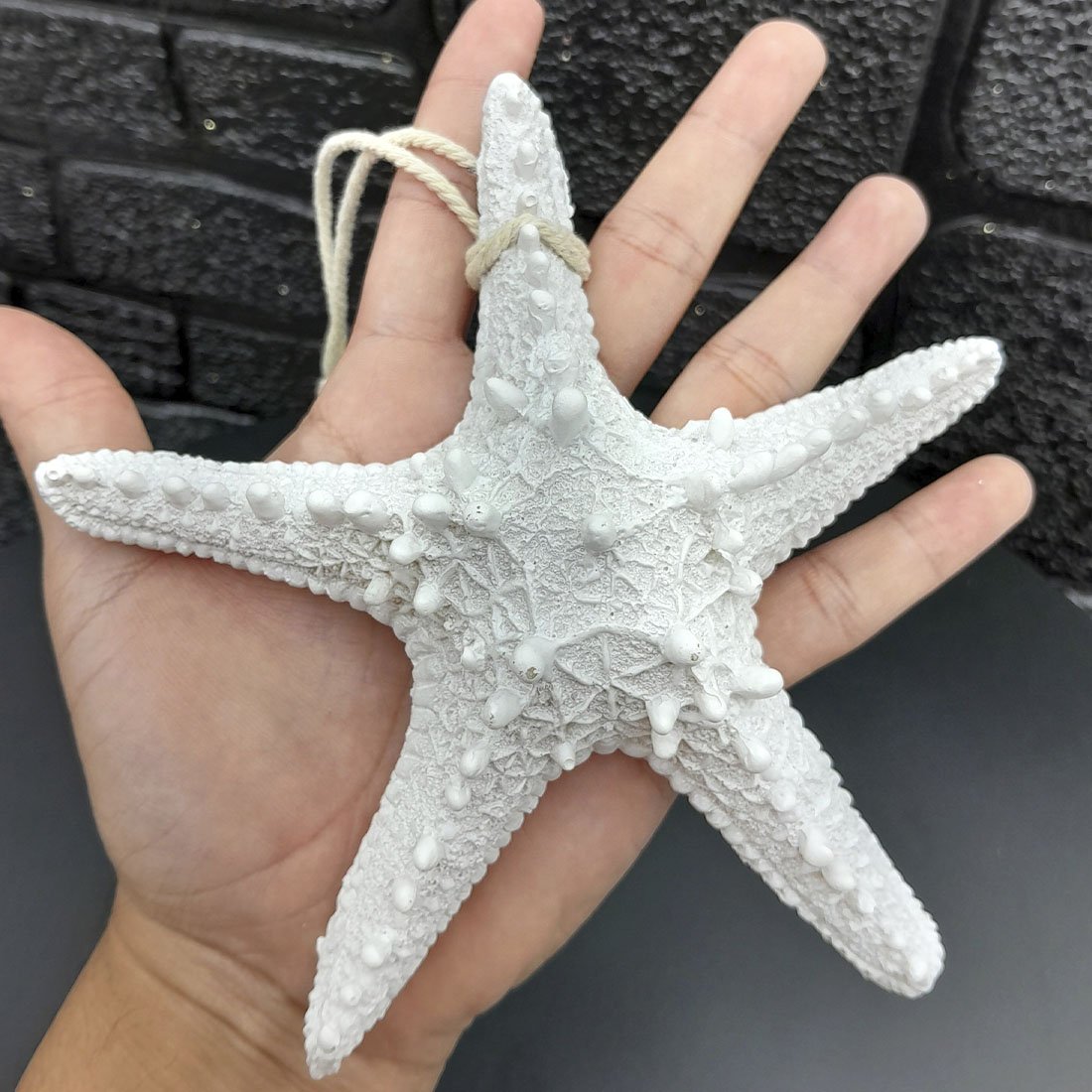 Enfeite Decorativo Estrela Do Mar Casa Praia Mar Resina 16cm