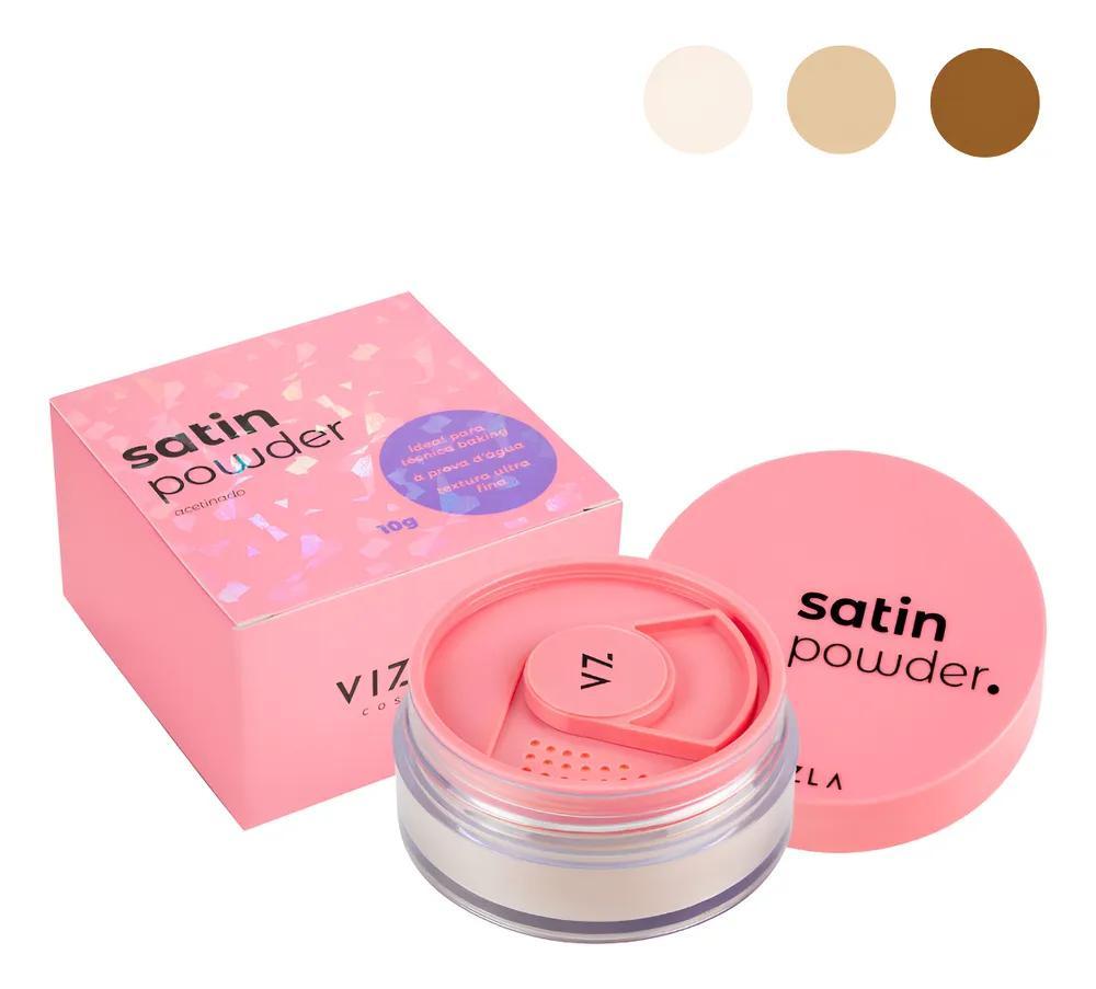 Po Facial Solto Satin Powder Vegano Vizzela - Escolha A Co 0