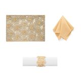 Kit De Mesa Posta Copa E Cia 4 Lugares Flores