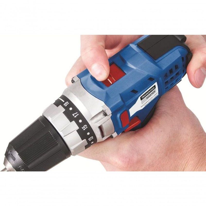 Parafusadeira-furadeira 10,8 V Tramontina Master Para Uso Profissional Sistema De Reversão E Maleta - imagem 4