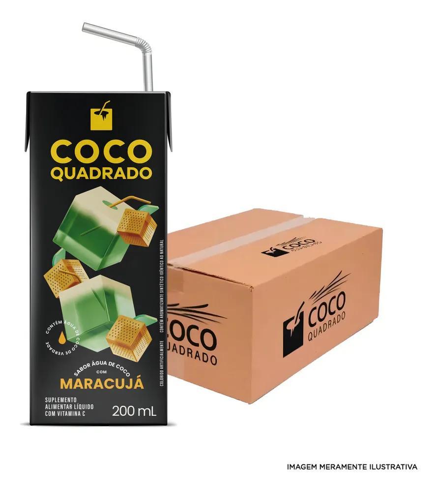 Agua De Coco Coco Quadrado Maracujá Cx 27 X 200ml - Carrefour