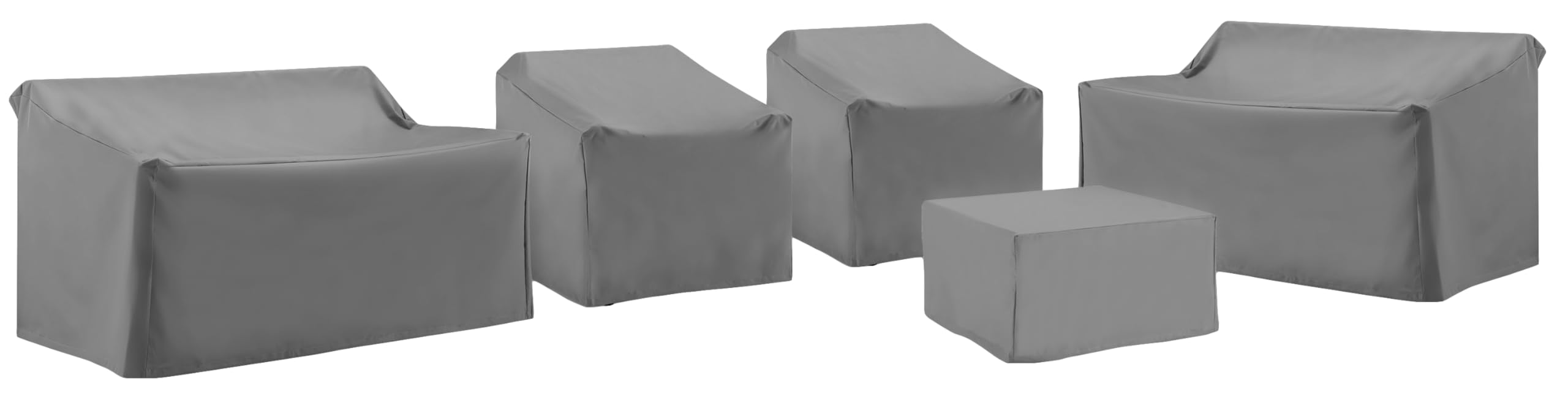 Conjunto De 5 Peças Cinza Impermeável De Capas Para Móveis De Pátio Crosley