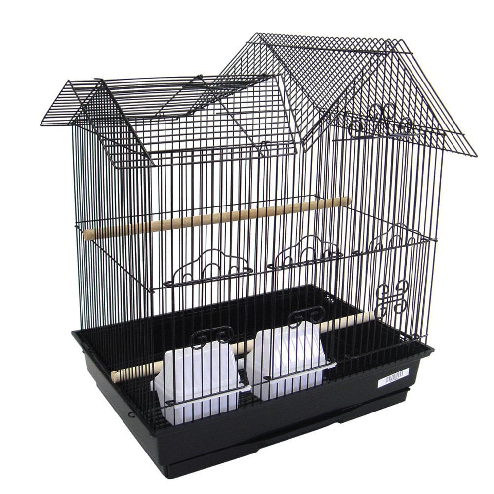 Bird Cage Yml Villa Top 40cm X 30cm Branco Com Acessórios