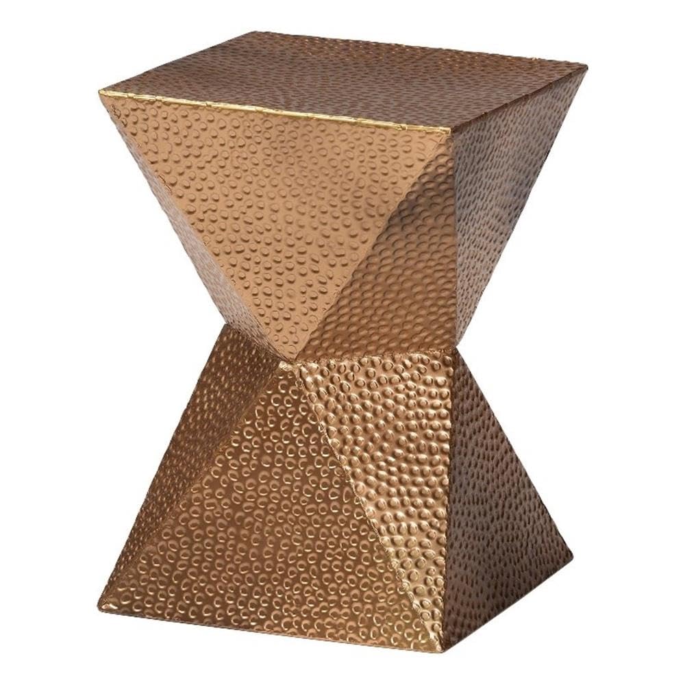 Mesa Baxton Studio Pacey Metal Accent Geometric 30x30x42 Cm