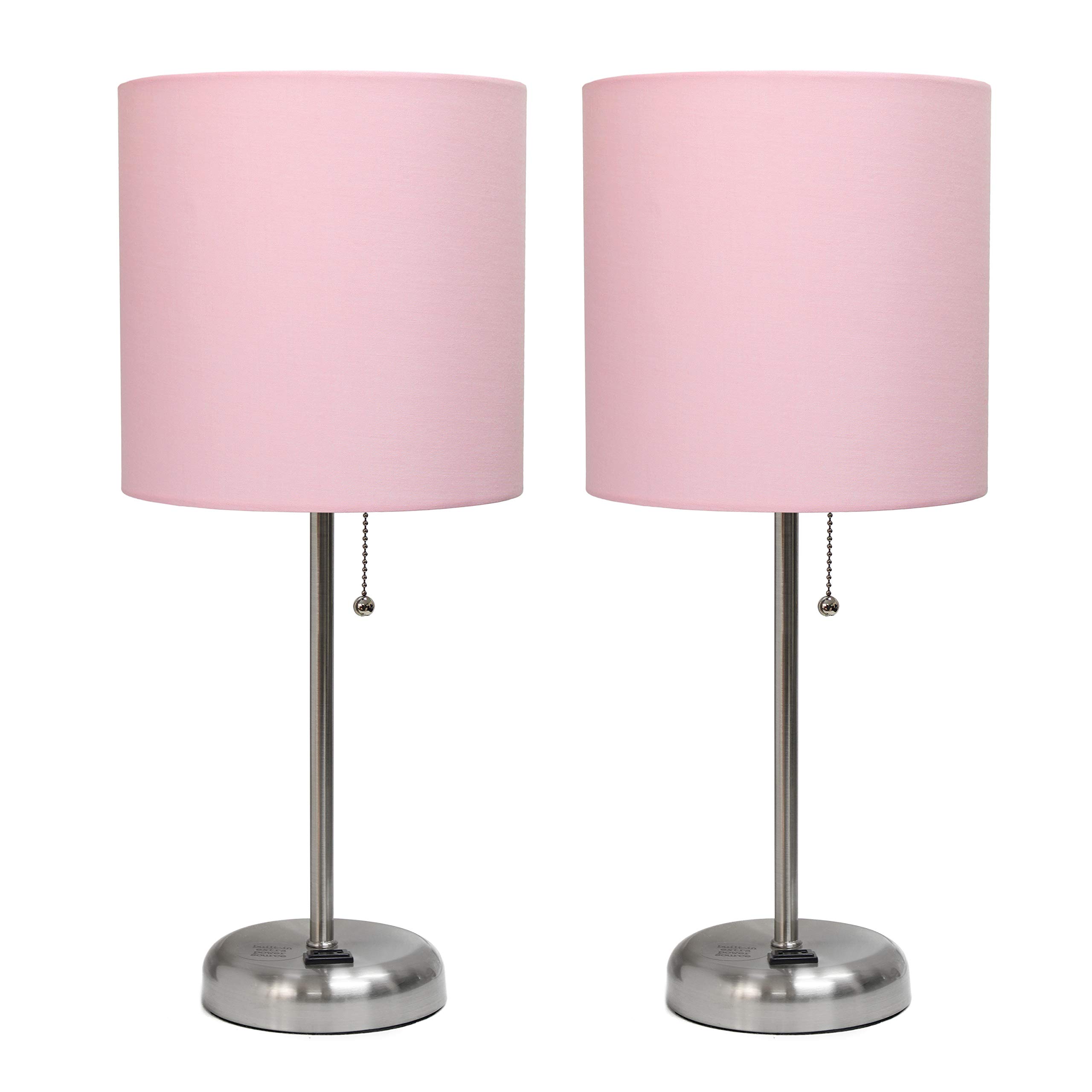 Conjunto Lamp Simple Designs Lc2001-lpk-2pk, Pacote Com 2 Tons De Rosa