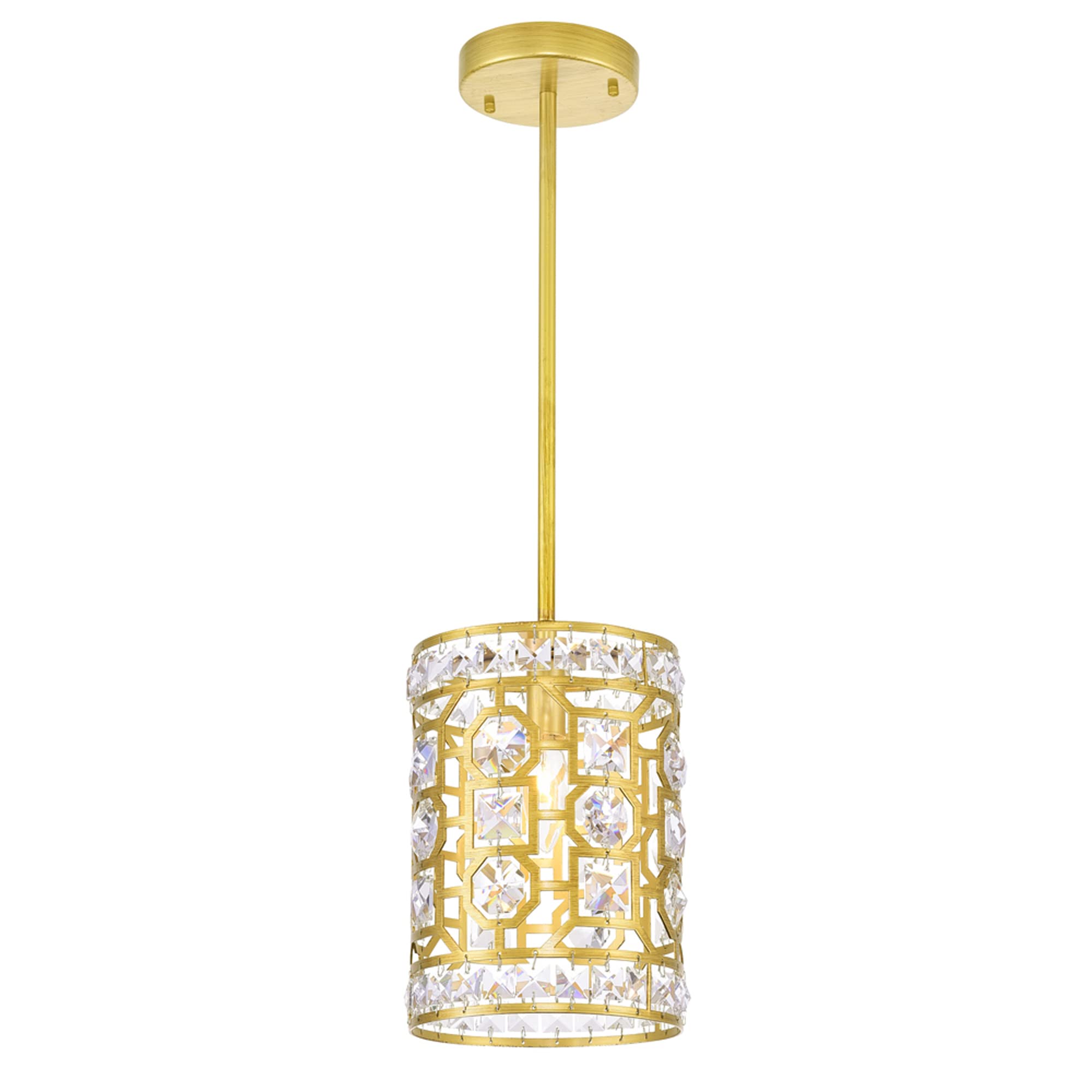 Luminária Cwi Lighting 7" Mini Pendant Champagne