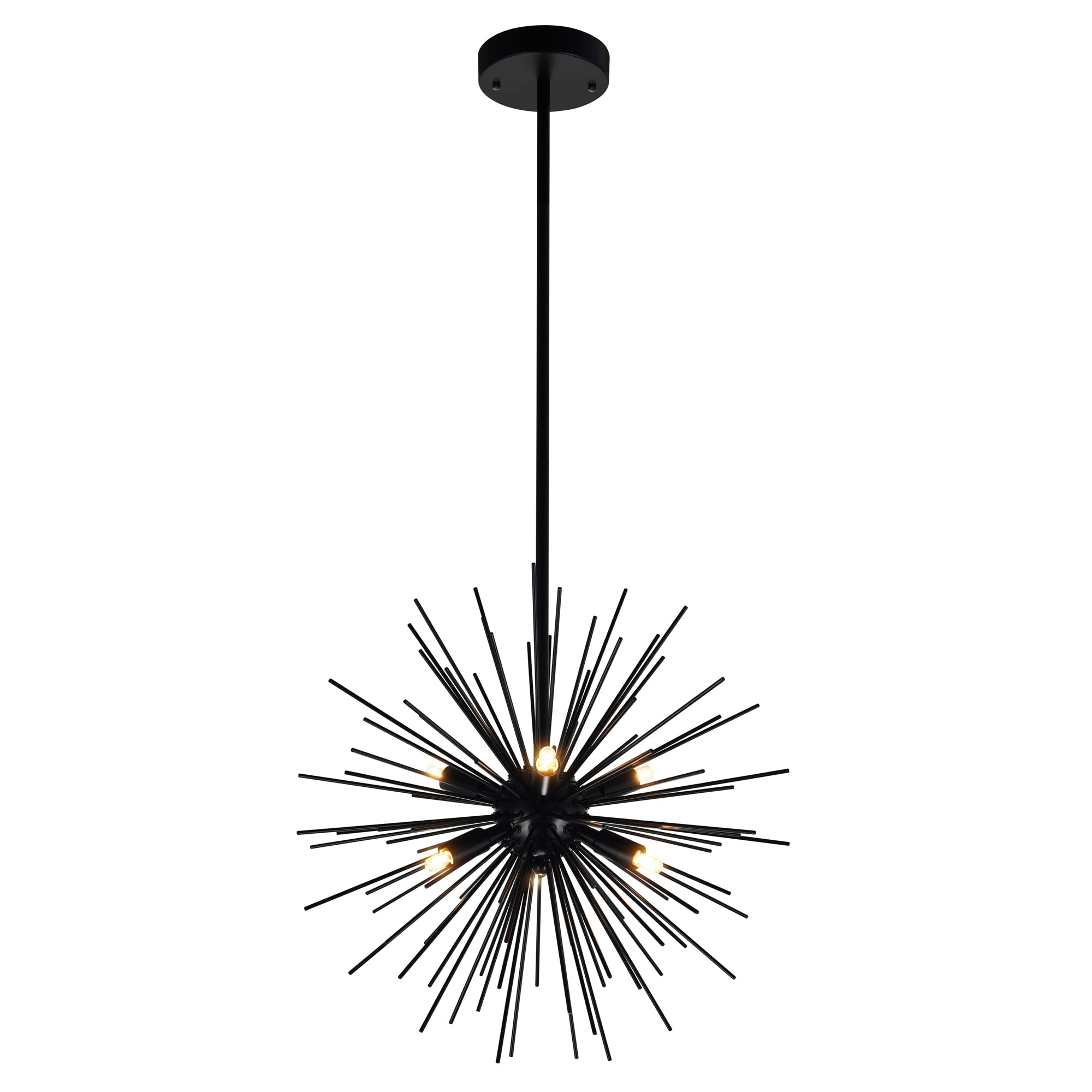 Candelabro Cwi Lighting Savannah 16" Black Starburst