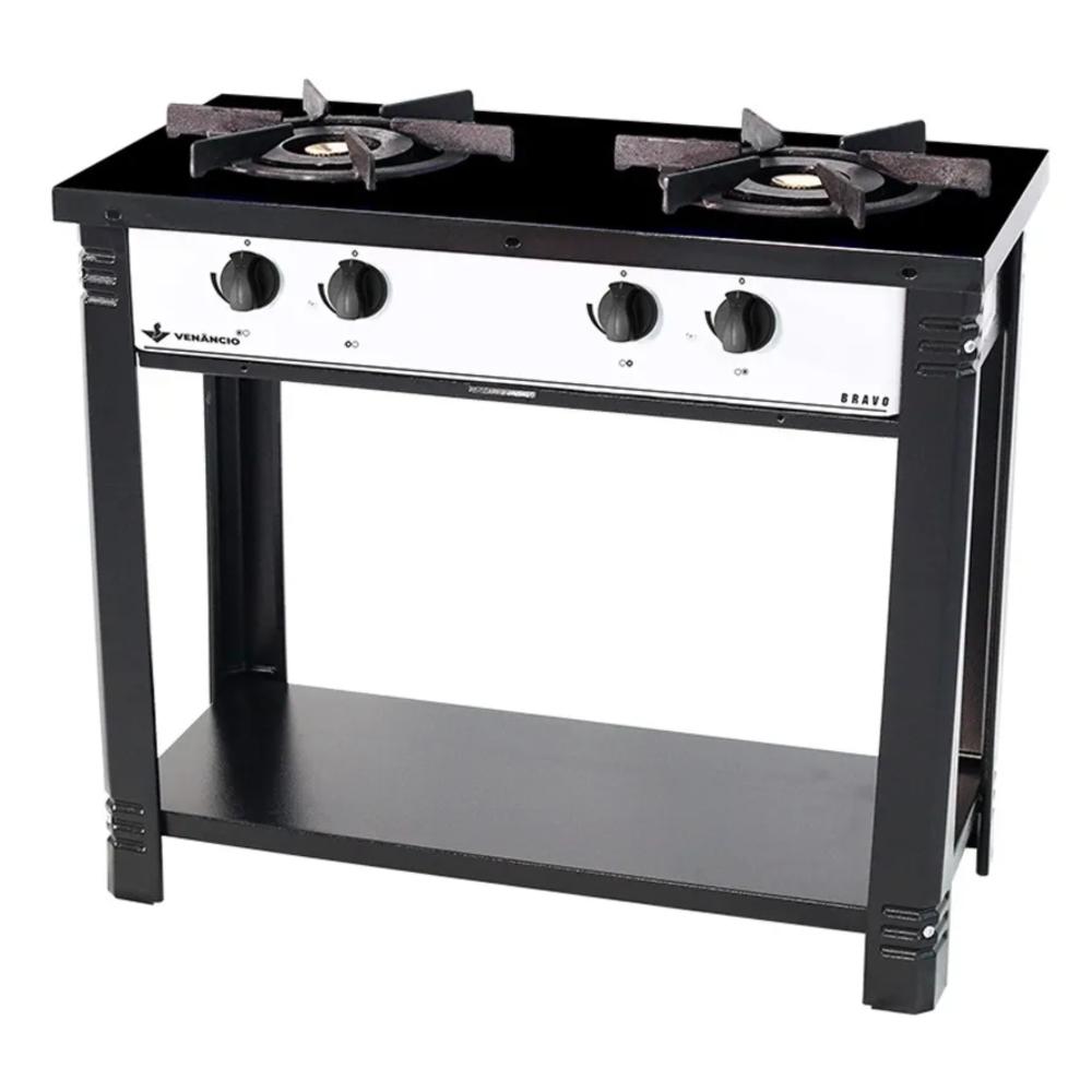 Fogão 2 Bocas Venâncio Bravo Com Forno Inox - Br2bf