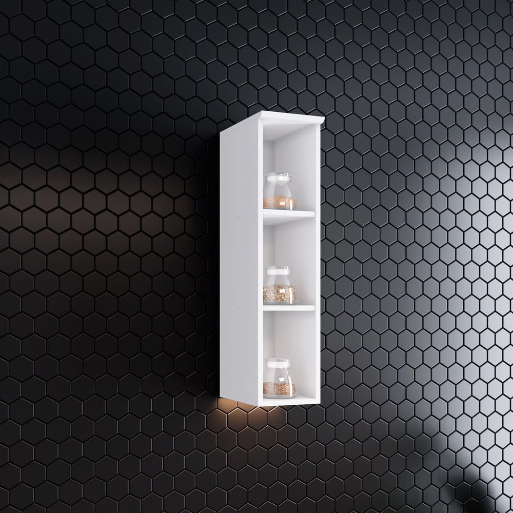 Armário Aéreo 3 Nichos 20cm Emily Henn Branco Hp