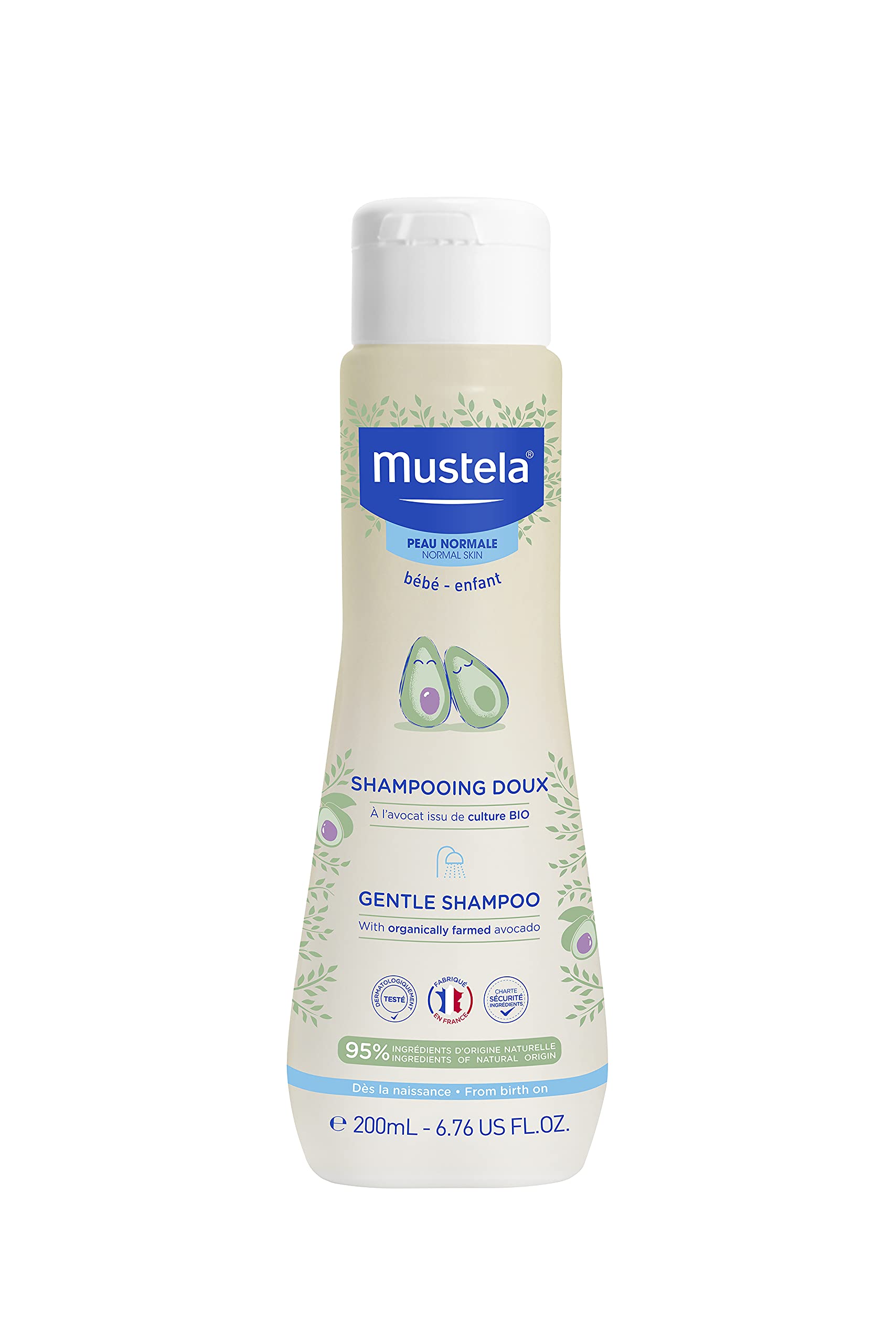 Shampoo Mustela Baby Gentle Com Abacate Natural 200 Ml Tear-fr