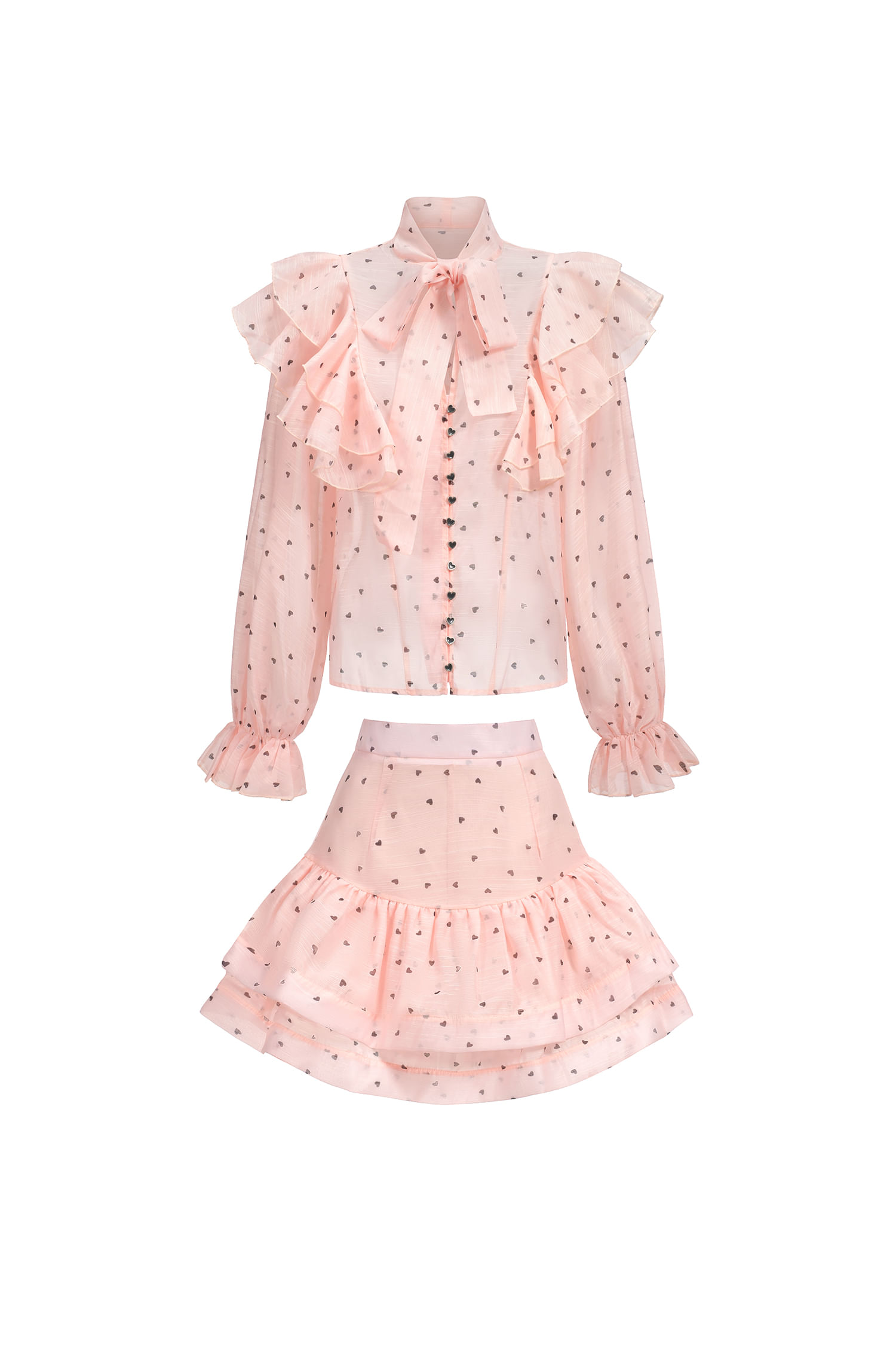 Conjunto De Duas Peças Bellabarnetten Sahara Rufflede Dot Printed