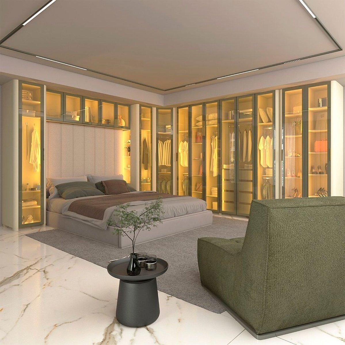 Modulado Com 16 Portas 430,6cm X 240cm 100% Mdf Mod 006 Innova Off White