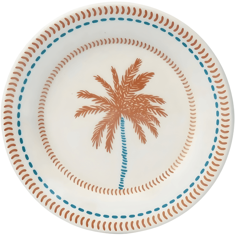 Prato De Sobremesa Em Cerâmica 18cm - Caribe Biona