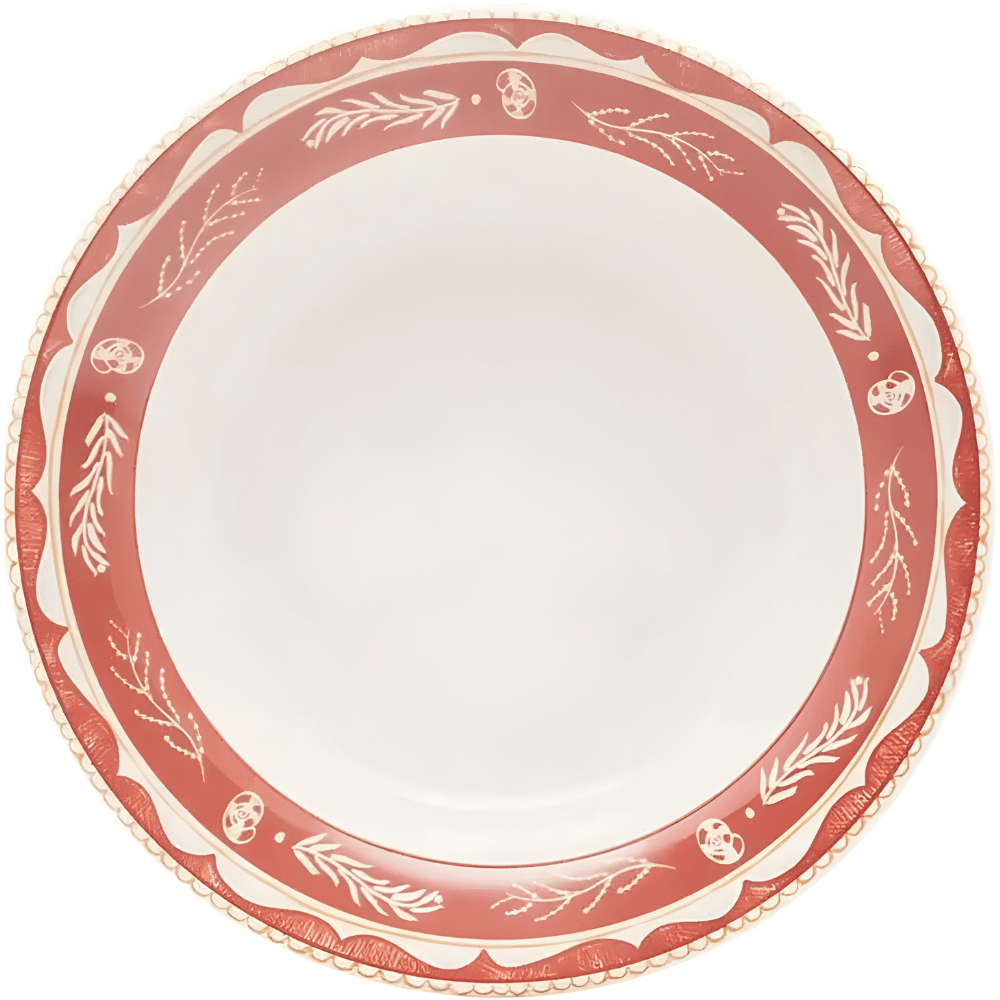 Prato Fundo De Cerâmica 21,5cm - Arabesco Biona