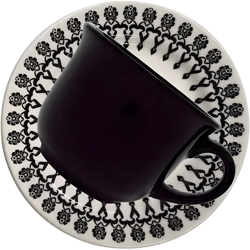 Xícara De Chá Com Pires - Folk Biona